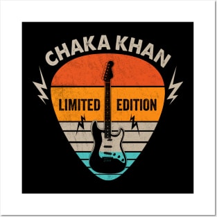 Vintage Chaka Khan Name Guitar Pick Limited Edition Birthday Posters and Art
